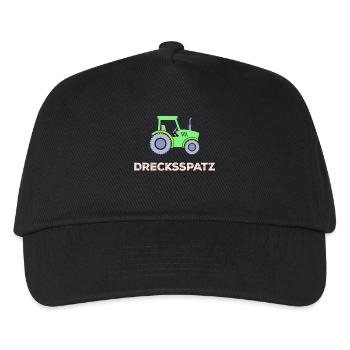Commercial Vehicle Saying Tractor Country Life Farmer - Kids’ Baseball Cap - black - Front