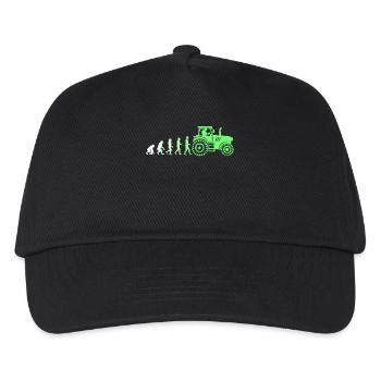 Commercial Vehicle Tractor Evolution Vehicle Bauer Field - Kids’ Baseball Cap - black - Front