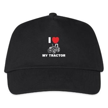 J’aime le cœur du véhicule utilitaire Champ de déclaration - Casquette de baseball Enfant - noir - Devant