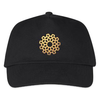 Soleil Or Ornement Yoga Méditation Concentration - Casquette de baseball Enfant - noir - Devant