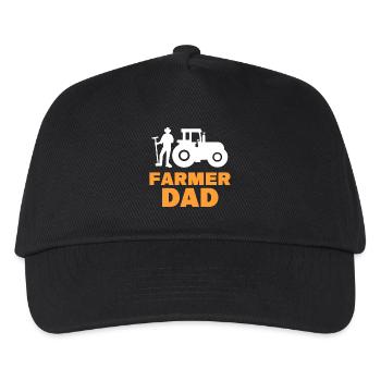 Déclaration du tracteur agriculteur Champ agricole biologique - Casquette de baseball Enfant - noir - Devant