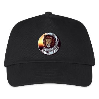 Lion Astronaut - Adventurous Space Design - Kids’ Baseball Cap - black - Front