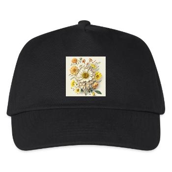Flowers - Kids’ Baseball Cap - black - Front