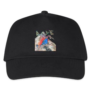 LOVE NATURE - Kids’ Baseball Cap - black - Front