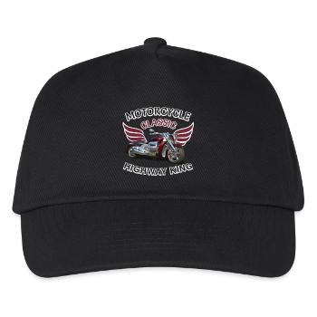 Classic Biker Vintage Retro Motorcycle Speed Demon - Kids’ Baseball Cap - black - Front