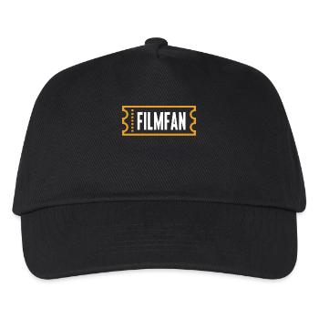 Movies Kino Movie Night Statement Dvd Abend Filme - Kinder Basecap - Schwarz - Vorne