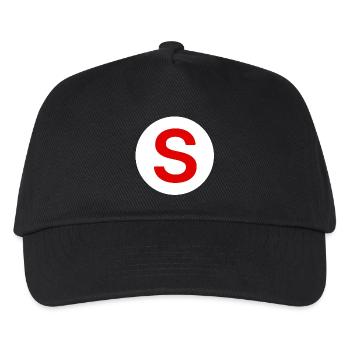Car, senior on board sticker - Kids’ Baseball Cap - black - Front