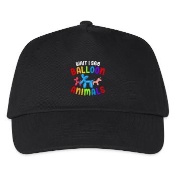 Balloon Twisting Design - Kids’ Baseball Cap - black - Front