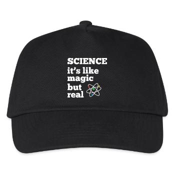 Wissenschaft - es ist wie Magie, aber real - Kinder Basecap - Schwarz - Vorne