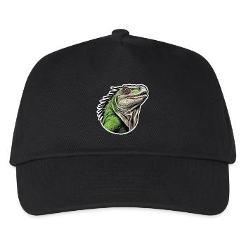 Leguan - Verzauberte Wildnis - Kinder Basecap - Schwarz - Vorne