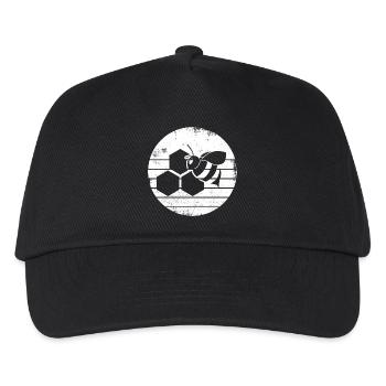 Honey bee sketch - Kids’ Baseball Cap - black - Front