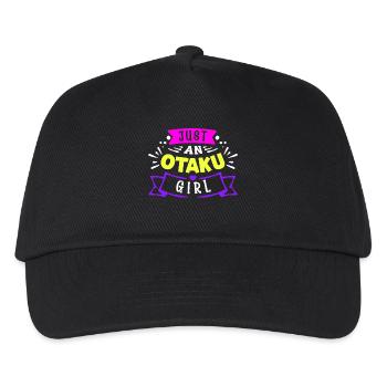 Otaku Manga Anime Statement Herz Japanisch Mädchen - Kinder Basecap - Schwarz - Vorne