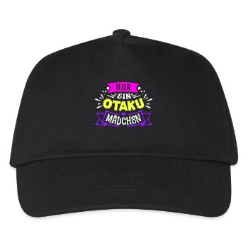 Herz Anime Mädchen Statement Otaku Manga Japan - Kinder Basecap - Schwarz - Vorne
