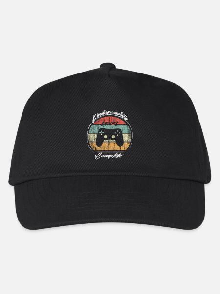 Kindergarten Level Complete Gamer - Kinder Basecap - Schwarz