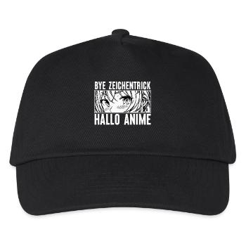 Anime Zeichentrick Comic Statement Japanisch Manga - Kinder Basecap - Schwarz - Vorne