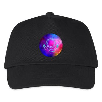 Kasachstan Galaxie Geschenk - Kinder Basecap - Schwarz - Vorne