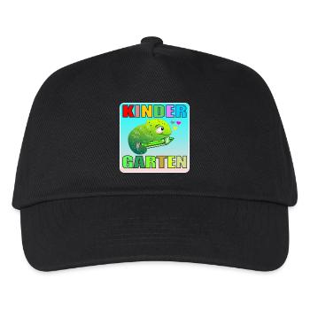 KINDERGARTEN KIND TIERE AMPHIBIE - Kinder Basecap - Schwarz - Vorne
