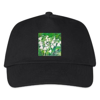 Lily of the valley in impressionist style - Kids’ Baseball Cap - black - Front