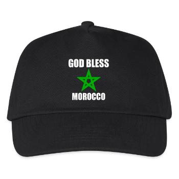 God bless morocco maroc - Casquette de baseball Enfant - noir - Devant