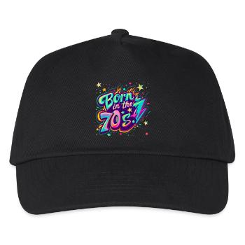 Né dans les années 70 - Casquette de baseball Enfant - noir - Devant