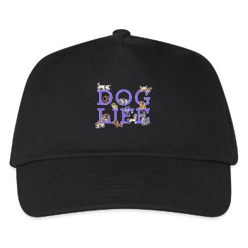 Hund Lieblingstier Welpe Haustiere Kuscheltier - Kinder Basecap - Schwarz - Vorne