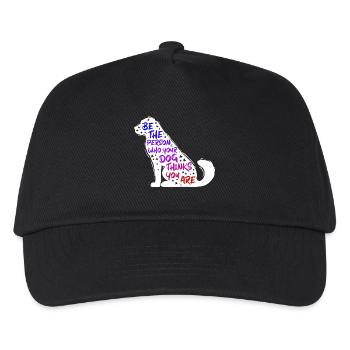 Dog Pets Statement Animal préféré - Casquette de baseball Enfant - noir - Devant