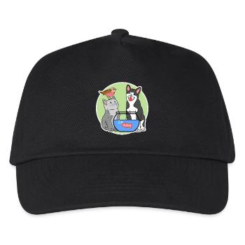 Aquarium, Fish, Dog, Cat, Pets, Pets, Pets, - Kids’ Baseball Cap - black - Front