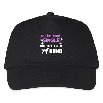 Lieblingstier Hund Statement Kuscheltier Haustiere - Kinder Basecap - Schwarz - Vorne
