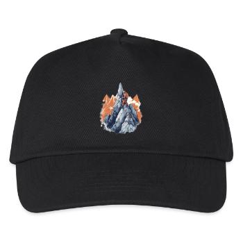 Alpinistes grimpant au sommet - Casquette de baseball Enfant - noir - Devant