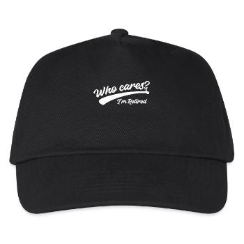 Senior Retirement Statement Leisure Retirement - Kids’ Baseball Cap - black - Front