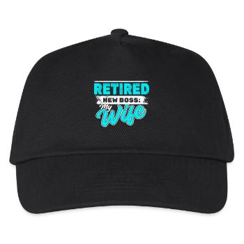 Career Statement Senior Job Retirement Time Off - Kids’ Baseball Cap - black - Front