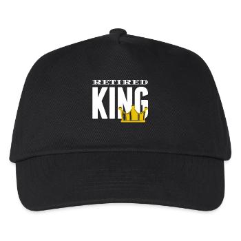 Retirement Statement Senior Job Retirement - Kids’ Baseball Cap - black - Front