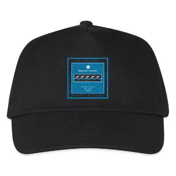 Surf Design Wellen Logo polynesisch - Kinder Basecap - Schwarz - Vorne