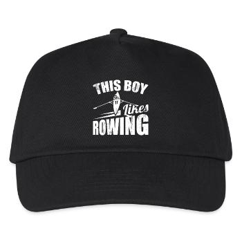 Garçon d’aviron - Casquette de baseball Enfant - noir - Devant