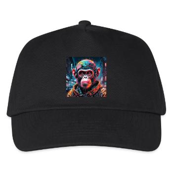 singe cyberpunk - Casquette de baseball Enfant - noir - Devant