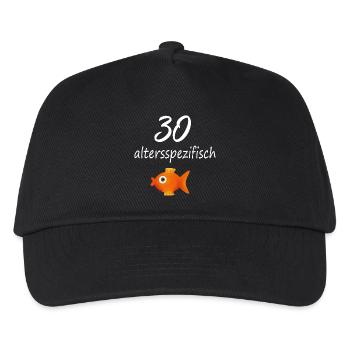30. Geburtstag dreißig - Kinder Basecap - Schwarz - Vorne