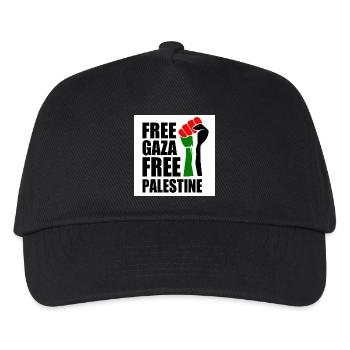 Free gaza Free palestine - Kids’ Baseball Cap - black - Front