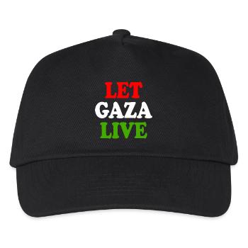 Let gaza live - Kinder Basecap - Schwarz - Vorne