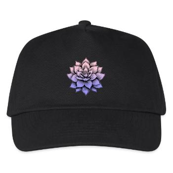 Lotusblüte - Kinder Basecap - Schwarz - Vorne
