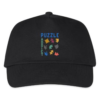 Puzzle addict - Casquette de baseball Enfant - noir - Devant