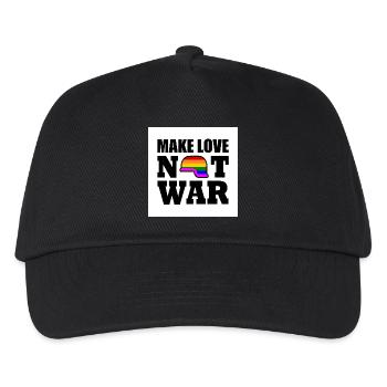 Make love not war - Kids’ Baseball Cap - black - Front