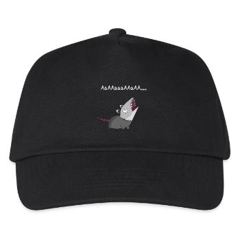 Opossum - Kinder Basecap - Schwarz - Vorne