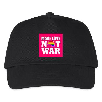 Make love not war - Kids’ Baseball Cap - black - Front