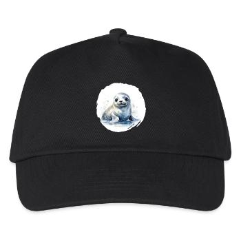 Robbe Aquarell - Kinder Basecap - Schwarz - Vorne