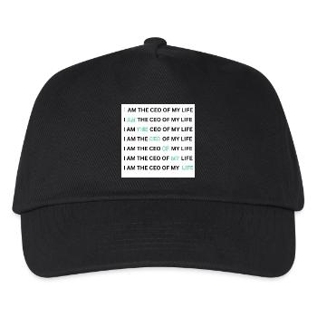 I AM THE CEO OF MY LIFE - Kinder Basecap - Schwarz - Vorne