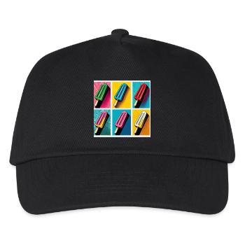 Ice on the Style Popsicle Pop Art II - Kids’ Baseball Cap - black - Front