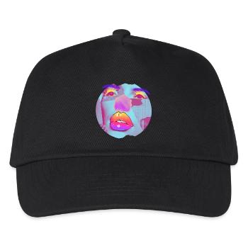 Pop Art bright collage - Kids’ Baseball Cap - black - Front
