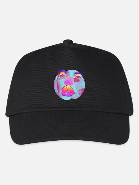 Pop Art bright collage - Kids’ Baseball Cap - black