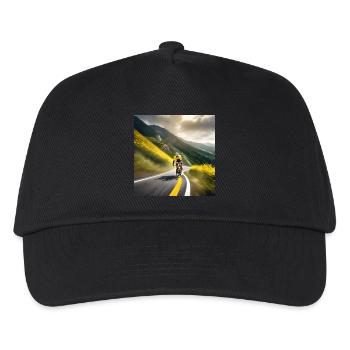 À la poursuite du sommet : la quête d'un maillot jaune - Casquette de baseball Enfant - noir - Devant