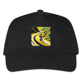 Peak Pursuit: Yellow Jersey's Flight - Kids’ Baseball Cap - black - Front